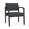 Lesro Lenox Wood Wide Guest Chair Wood Frame, Mocha, RS Night Sky Upholstery LW1201 - alternate 1